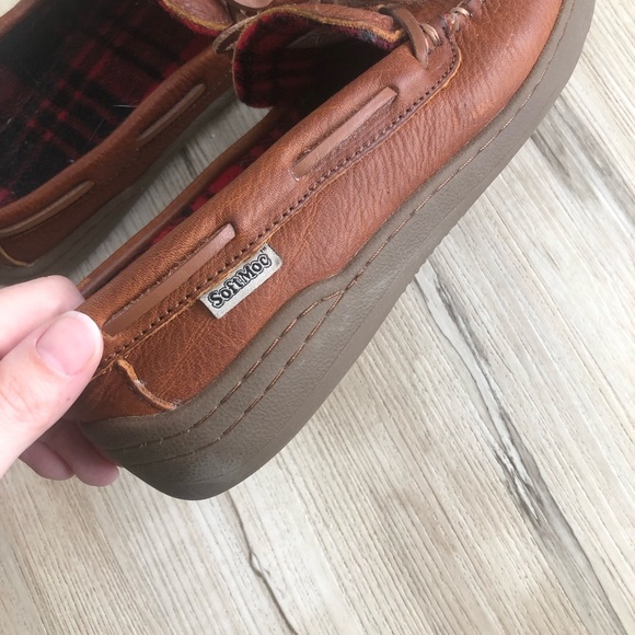 Women's Classic Brown Genuine Leather Loafers - Picture 4 of 9